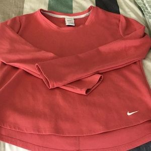 Nike therma fit stretch top- coral color